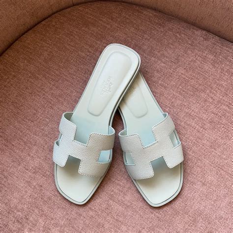 hermes vert embrun|HERMES Epsom Oran Sandals 36.5 Vert Embrun .